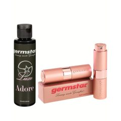   GERMSTAR LUXE ADORE PINK PRÉMIUM KÉZFERTŐTLENÍTŐ SPRAY ÉS UTÁNTÖLTŐ